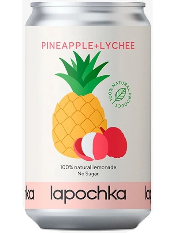 Lapochka Pineapple + Lychee, in can