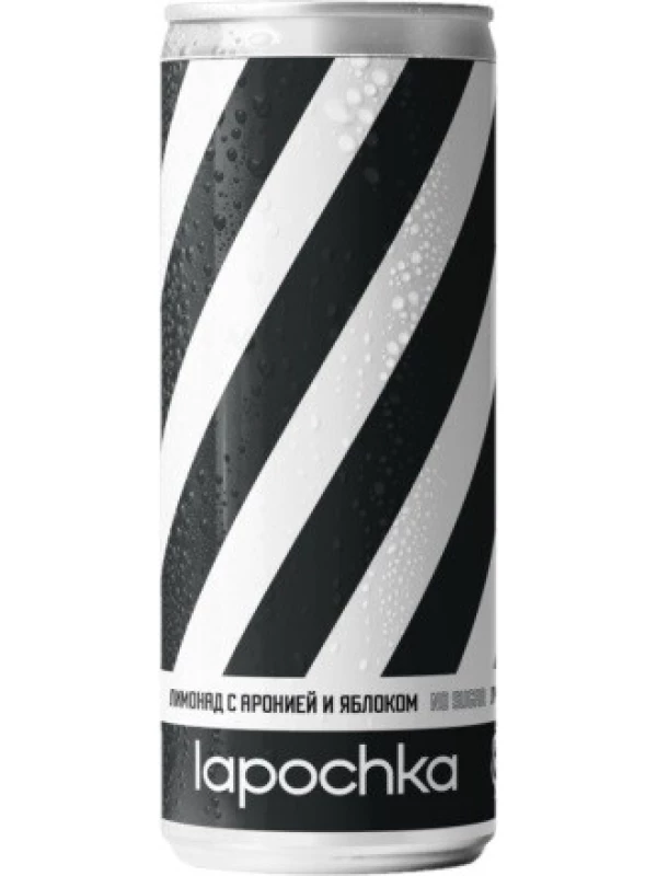 Lapochka Apple+Aronia, Lemonade, in can