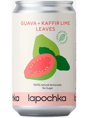 Лимонад Lapochka Guava + Kaffir Lime Leaves, in can 0.33 л