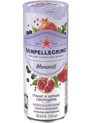 Лимонад S. Pellegrino Pomegranate & Blackcurrant, in can 0.33 л