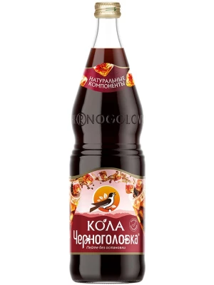 Лимонад Черноголовка Кола, в стеклянной бутылке 1 л