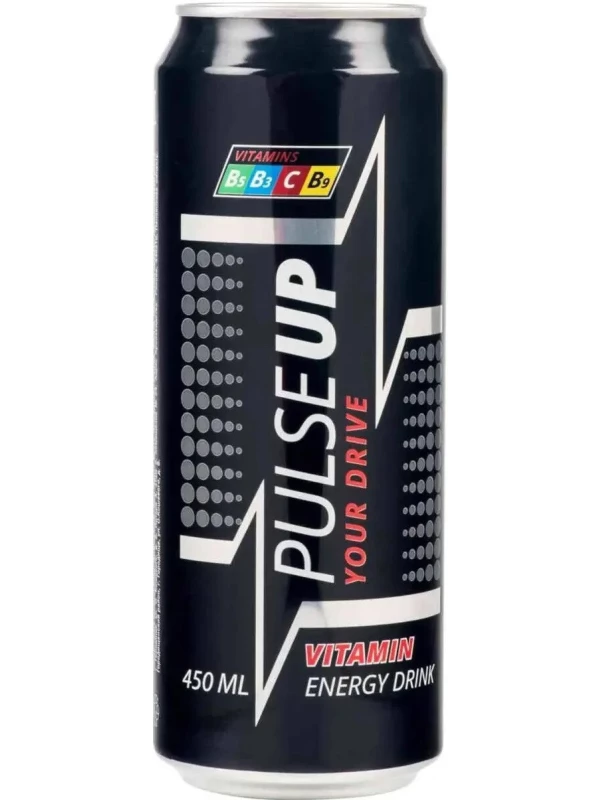 PulseUP Drive, Vitamin Energy Drink, in can