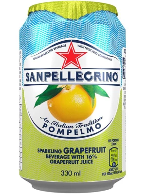 Лимонад S. Pellegrino Pompelmo, in can 0.33 л