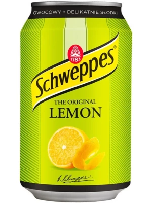 Лимонад Schweppes Lemon (Poland), in can 0.33 л