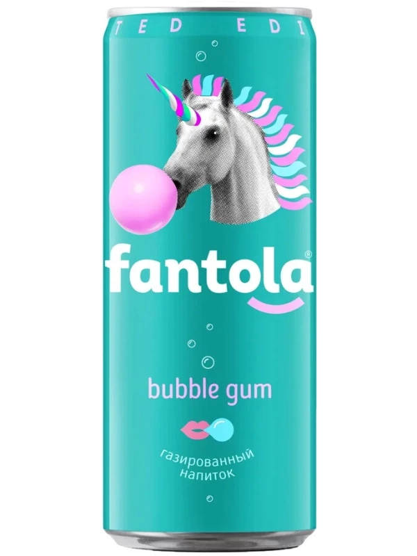 Fantola Bubble Gum, in can