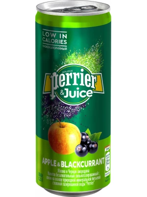 Лимонад Perrier Apple & Blackcurrant, in can 0.25 л