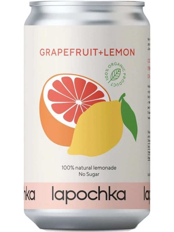 Lapochka Grapefruit + Lemon, in can