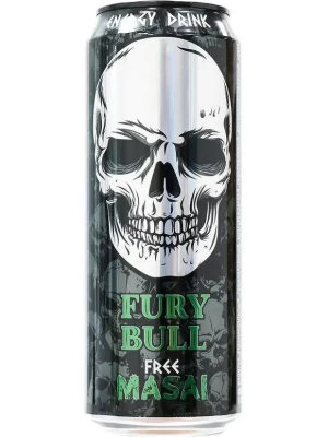 Лимонад Free Masai Fury Bull, Energy Drink, in can 0.45 л
