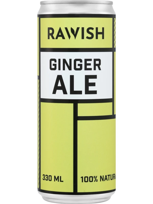 Rawish Ginger Ale, Lemonade, in can