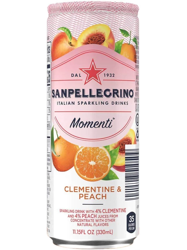 S. Pellegrino Clementine & Peach, in can
