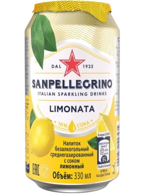 Лимонад S. Pellegrino Limonata, in can 0.33 л