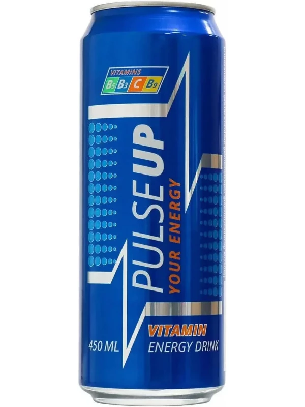 PulseUP Energy, Vitamin Energy Drink, in can