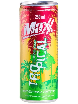 Лимонад Maxx Tropical, Energy Drink, in can 0.25 л