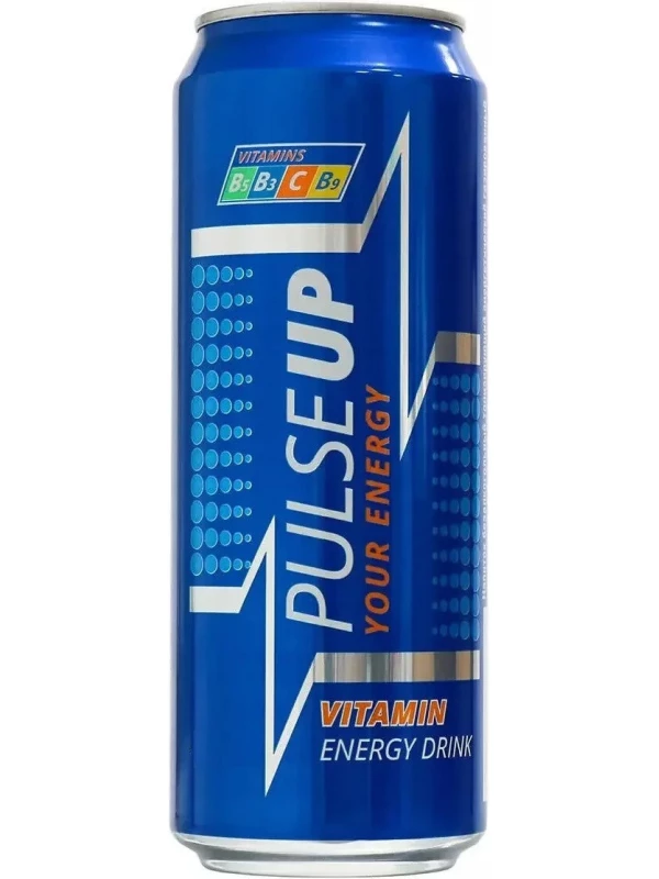 PulseUP Energy, Vitamin Energy Drink, in can