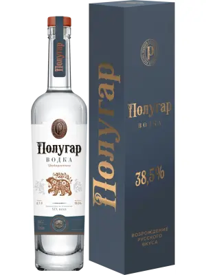 Водка Polugar Traditional, gift box 0.7 л