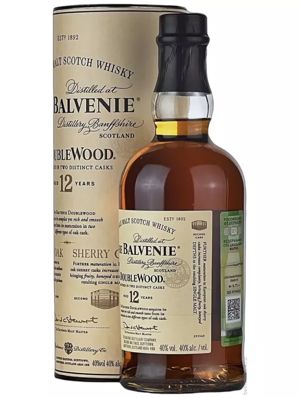 Balvenie Doublewood 12 Years Old, gift tube