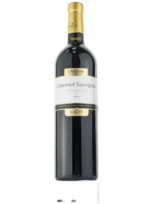 Вино Mastri Vernacoli Cabernet Sauvignon, Trentino DOC 2021, 0.75 л