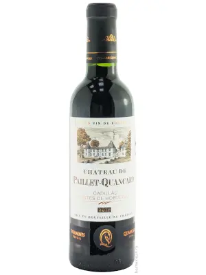 Вино Chateau de Paillet-Quancard, Cadillac-Cotes de Bordeaux AOC 0.375 л