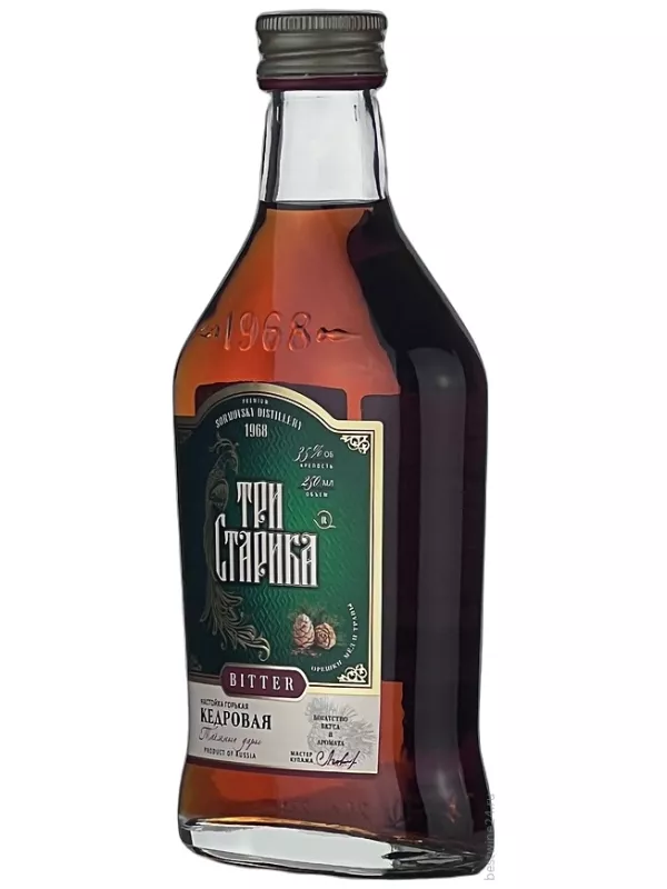 Три старика Кедровая, настойка горькая