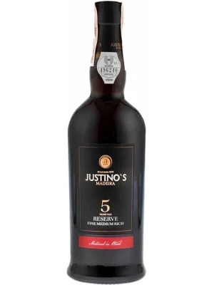 Мадера Justino's Madeira Wines, Reserve Fine Medium Rich 5 Years Old, Madeira DOP 0.75 л
