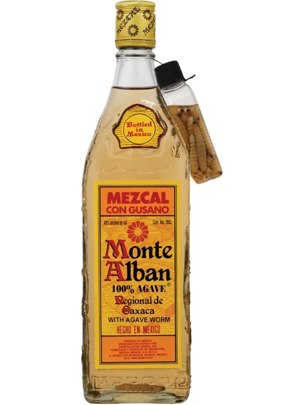 Monte Alban with agave worm