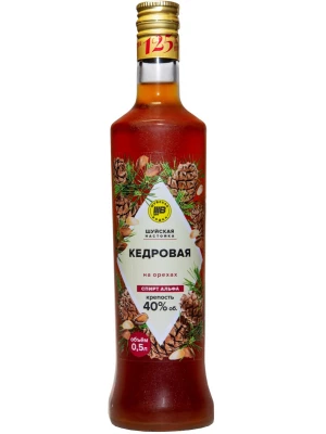 Настойка Шуйская Кедровая, настойка горькая 0.5 л