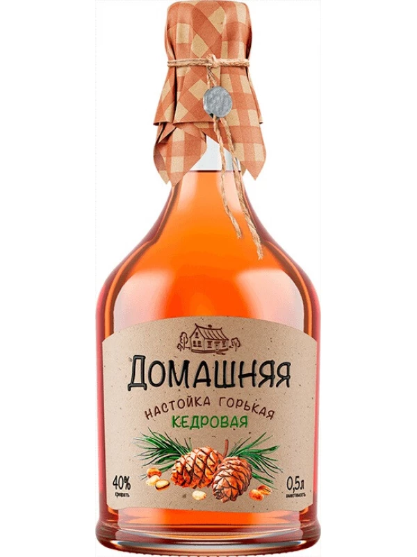 Домашняя Кедровая, настойка горькая
