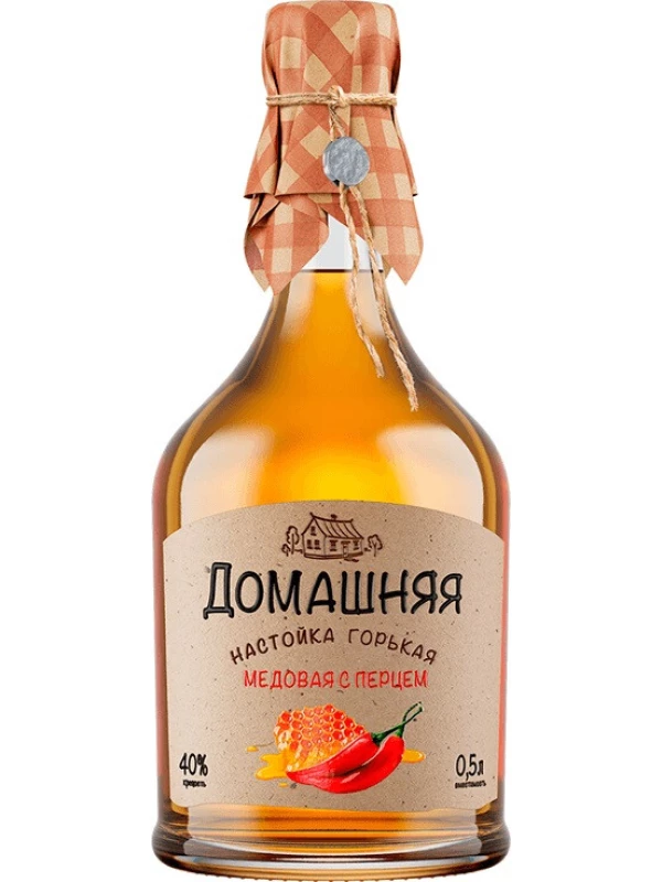Домашняя Медовая с Перцем, настойка горькая