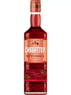 Настойка Сиббиттер Брусника, настойка полусладкая 0.5 л
