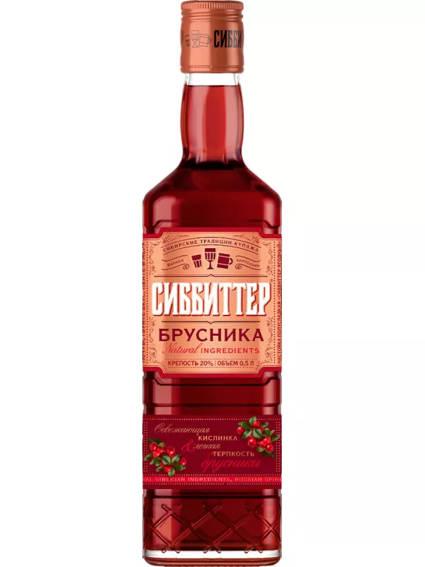 Сиббиттер Брусника, настойка полусладкая