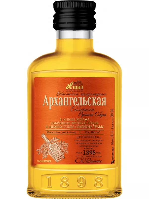 Архангельская Облепиха ручного сбора, настойка полусладкая