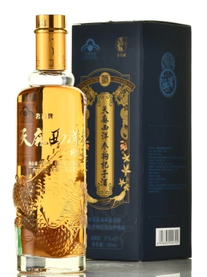 Водка Chinese Liquor Shexiang Heli Gastodia (37%), gift box 0.5 л