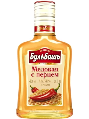 Настойка Бульбашъ Медовая с перцем Настойка горькая 0.1 л