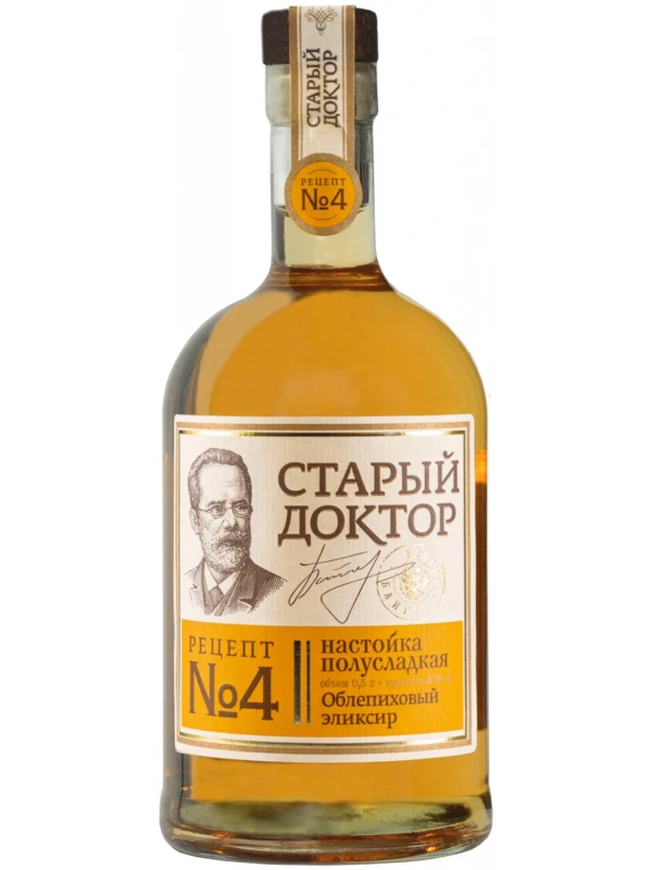 Старый Доктор Рецепт №4 Облепиховый Эликсир, Настойка полусладкая