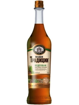Настойка Наши Традиции Кедровая, настойка горькая 0.5 л