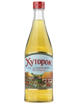 Настойка Хуторок на Деревенских Яблочках, настойка сладкая 0.5 л
