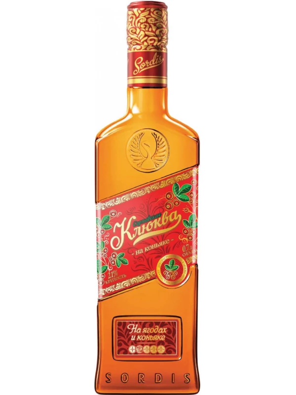 Сормовская Клюква на Коньяке, настойка сладкая