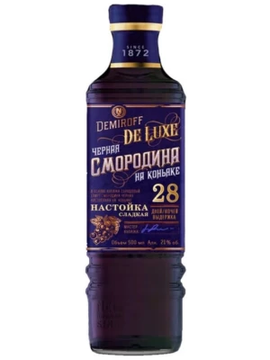 Настойка Demiroff De Luxe, Chernaya Smorodina na Konyake 0.5 л