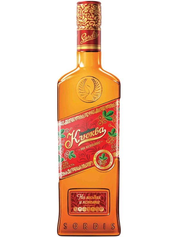 Сормовская Клюква на Коньяке, настойка сладкая