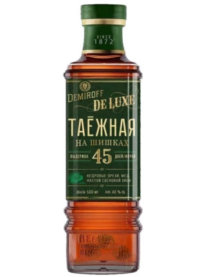 Настойка Demiroff De Luxe, Tayozhnaya na Shishkah, Bitter