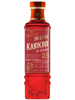 Настойка Demiroff De Luxe Klyukva na Konyake 0.5 л