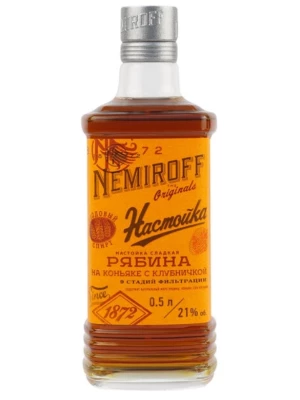 Настойка OPVZ, Nemiroff, Rowan on Cognac with Strawberry 0.5 л