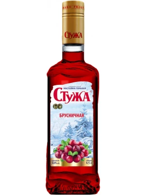 Настойка АПК, Стужа Брусничная, Настойка горькая 0.5 л