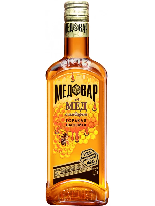 Альфа Люкс Медовар Мёд с Имбирем, Горькая настойка