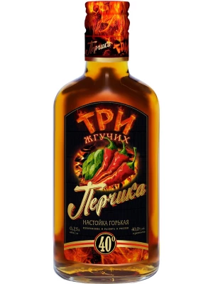 Настойка АПК, Три Жгучих Перчика, настойка горькая 0.25 л