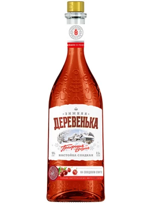 Настойка Зимняя деревенька Графиня Вишня, настойка сладкая 0.5 л