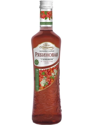 Настойка Русь Матушка Рябиновая c Коньяком, настойка сладкая 0.5 л