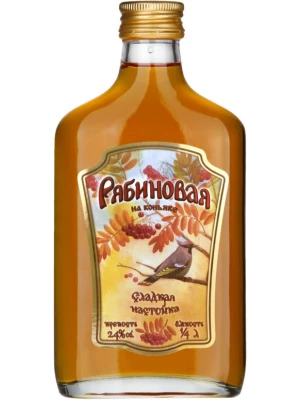Настойка Пермалко, Рябиновая на коньяке, настойка сладкая 0.25 л