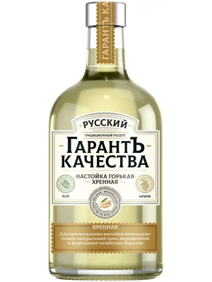 Настойка Русский ГарантЪ Качества Хренная, Настойка горькая 0.5 л