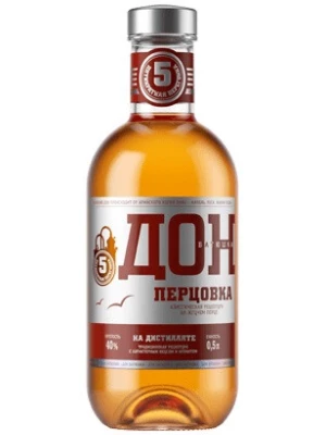Настойка Дон-Батюшка Перцовка, настойка горькая 0.1 л